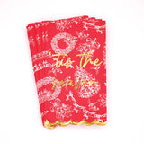 Red Toile "Tis the Season" Paper Guest Towels