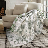 Winter Sleigh Ride Quilted Throw