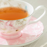 Beau Rose Bone China Tea 7oz Cup & Saucer