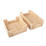 Natural Rattan Guest Towel Tray