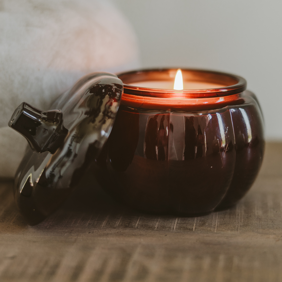 Hello Fall 20oz Soy Candle in Pumpkin Jar