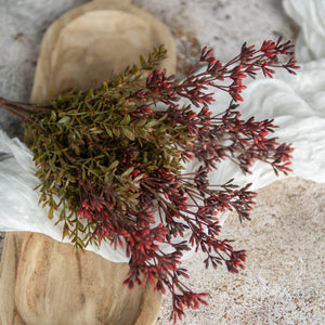 New England Boxwood and Berry Bush Stem