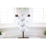 Amanda Klein Watercolor Floral Blue Crab Flour Sack Tea Towel