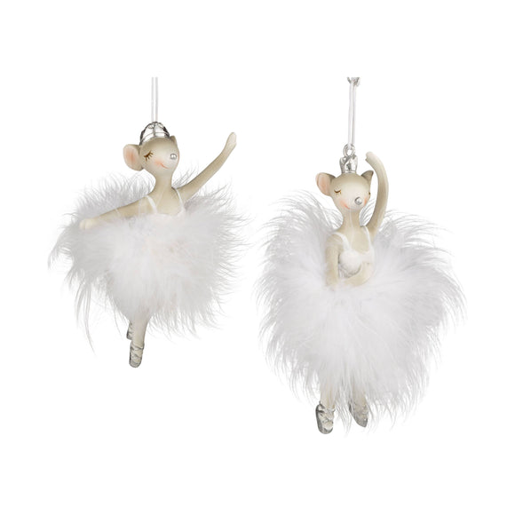 Ballerina Mouse Ornament