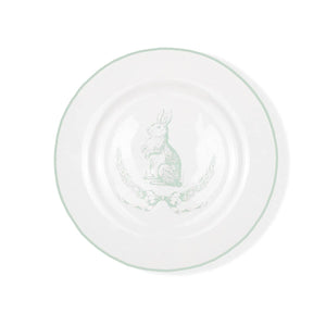 Laurel Wreath Bunny Decorative Plate