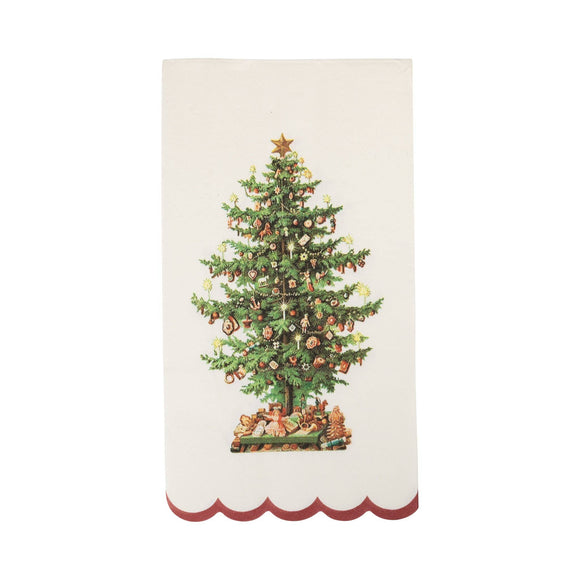 Vintage Christmas Tree Paper Dinner Napkins