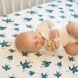 Sea Turtles Oh-So-Soft Muslin Fitted Crib Sheet