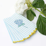 Hydrangea Stem Scalloped Paper Guest Towels