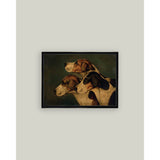 Three English Foxhounds: 7x5