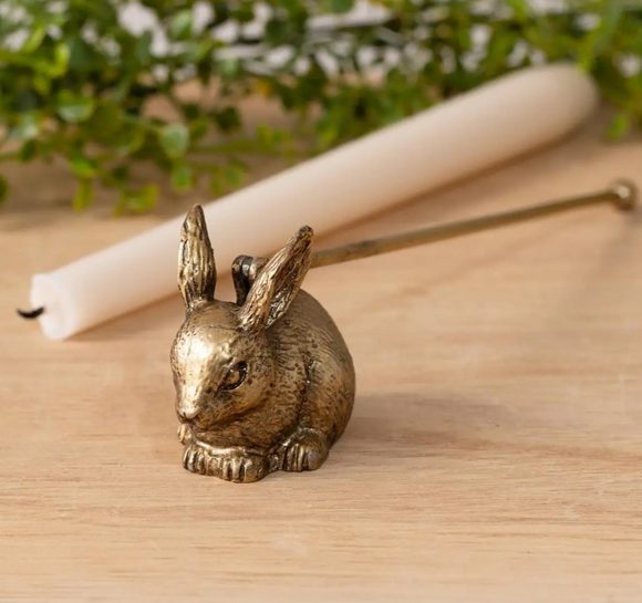 Gold Rabbit Candle Snuffer