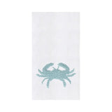 French Knot Crab Flour Sack Towel