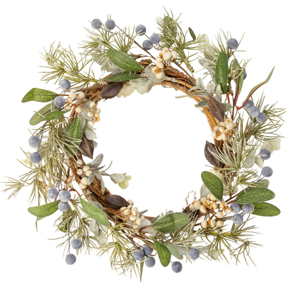 Frostberry Candle Wreath
