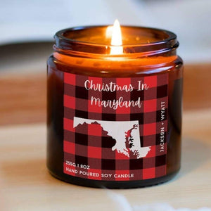 Handpoured "Christmas In Maryland" Soy Candle.