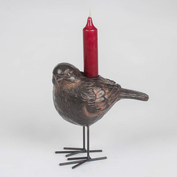 Bronze Bird Candle Holder