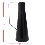 Zion Tall Black Farmhouse Vase