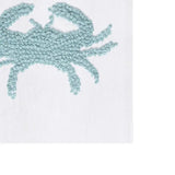 French Knot Crab Flour Sack Towel