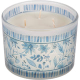 Josephine Blue Floral Lavender Jar Candle
