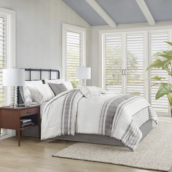     bedding_modern_farmhouse_textured_muted_neutrals_striped_stripes_grey_gray_white_cream_beige_plush_duvet_comforter_cover_set_luxury_pottery_barn_crate_barrel_dupe_guest_master_primary