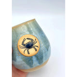 Maryland Blue Crab Stemless Stoneware Wine Cup