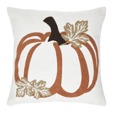 Wheat Plaid Embroidered Pumpkin Pillow