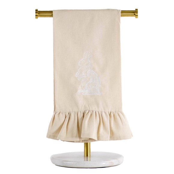 Alyse Bunny Ruffle Tea Towel