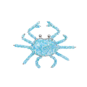 Beaded Blue Crab Ornament