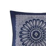 Embroidered Medallion Throw Pillow