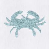 French Knot Crab Flour Sack Towel