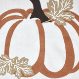 Wheat Plaid Embroidered Pumpkin Pillow