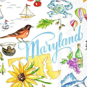 Maryland State Landmarks Paper Guest Napkins
