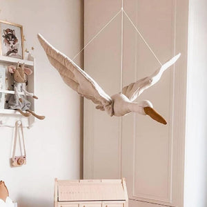 Nursery Cotton Linen Hanging Stork