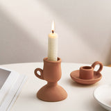 Ipswich Ceramic Clay Candleholders